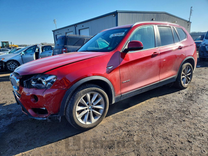 BMW X3 2016 VIN 5UXWX9C54G0D90078