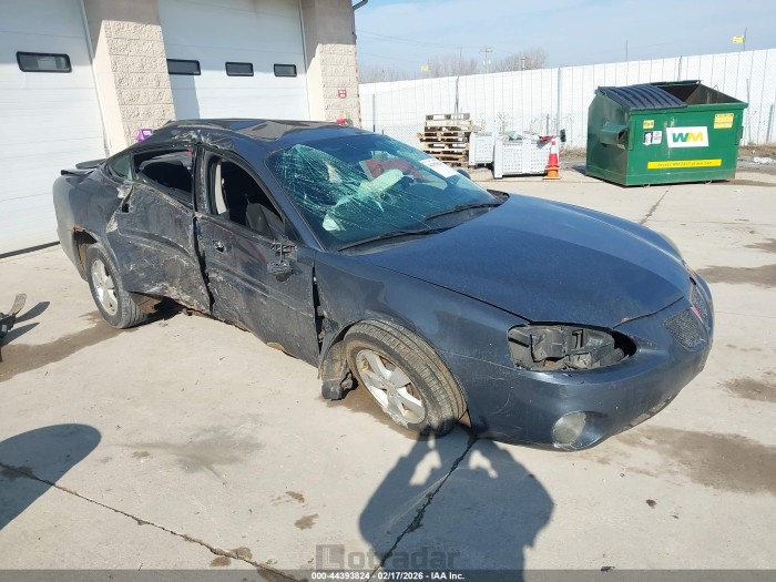 Pontiac Grand prix 2008 VIN 2G2WP552581142541