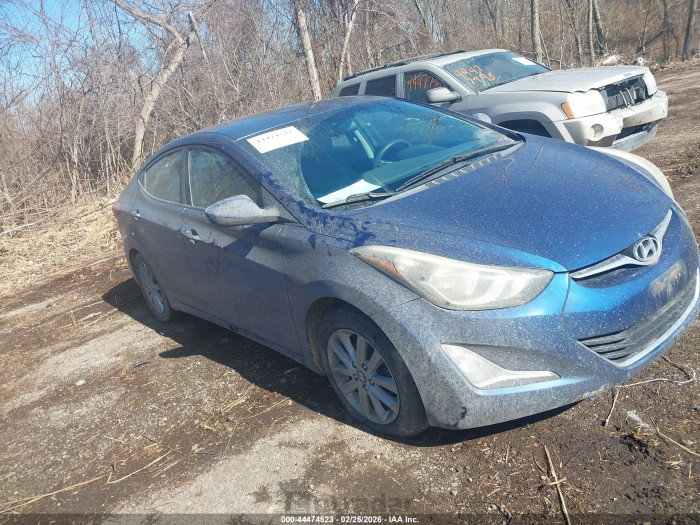 Hyundai Elantra 2016 VIN 5NPDH4AE1GH768143