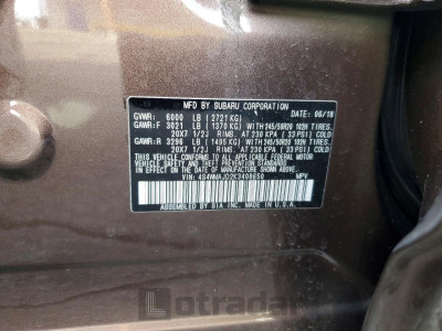 Subaru Ascent 2019 4S4WMAJD2K3408650