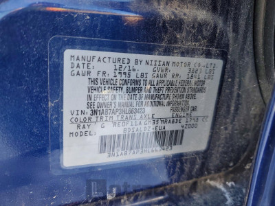 Nissan Sentra 2017 3N1AB7AP3HL663423