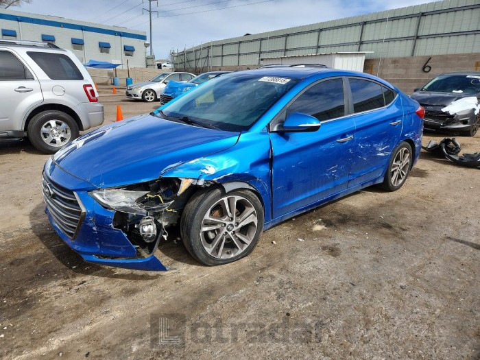 Hyundai Elantra 2017 VIN 5NPD84LF9HH035894