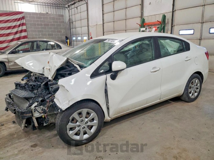 Kia Rio 2013 VIN KNADM4A33D6282849