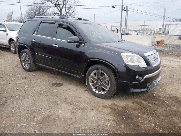 Gmc Acadia 2012 VIN 1GKKRTED2CJ214504