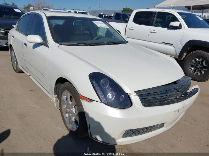 Infiniti G 2006 VIN JNKCV51E56M520913