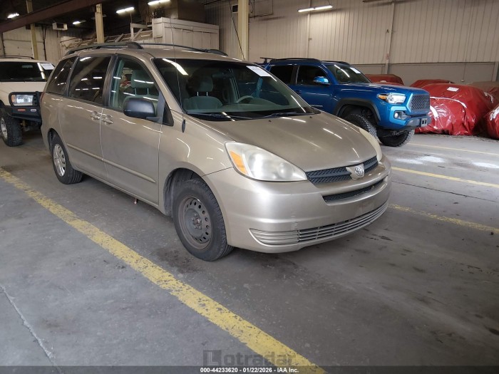 Toyota Sienna 2005 VIN 5TDZA23C25S347887