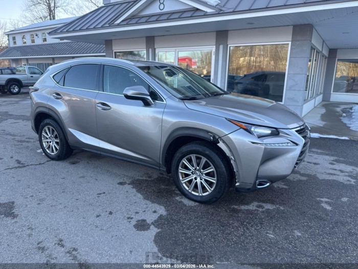 Lexus Nx 2016 VIN JTJBARBZ5G2095978