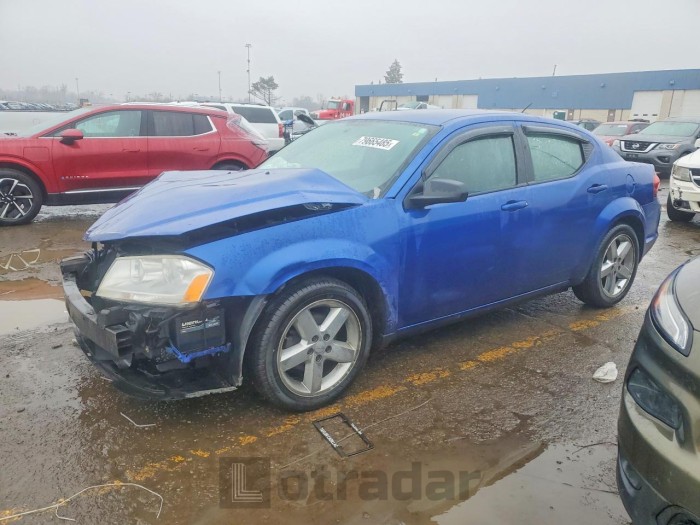 Dodge Avenger 2013 VIN 1C3CDZAB3DN599527