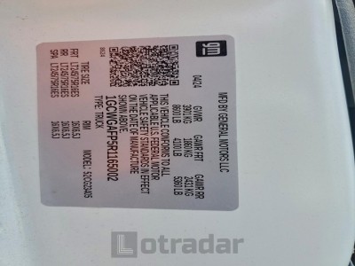 Chevrolet All models 2024 VIN 1GCWGAFP5R1165002