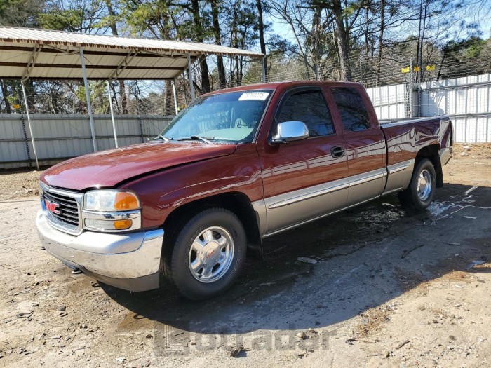 Gmc SIERRA 2000 VIN 1GTEC19T0YZ319051