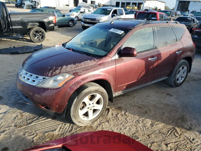 Nissan Murano 2005 VIN JN8AZ08T75W306128