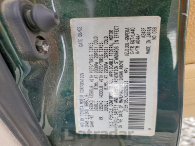 Toyota Land cruiser 2002 JTEHT05JX22028211