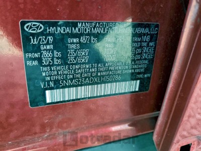 Hyundai Santa fe 2020 5NMS23ADXLH150286