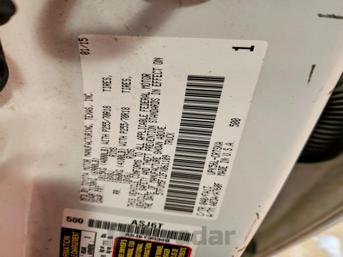 Toyota Tundra 2015 VIN 5TFUM5F12FX061109