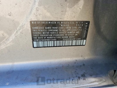 Volkswagen Golf 2015 VIN 3VWFA7AU6FM513080