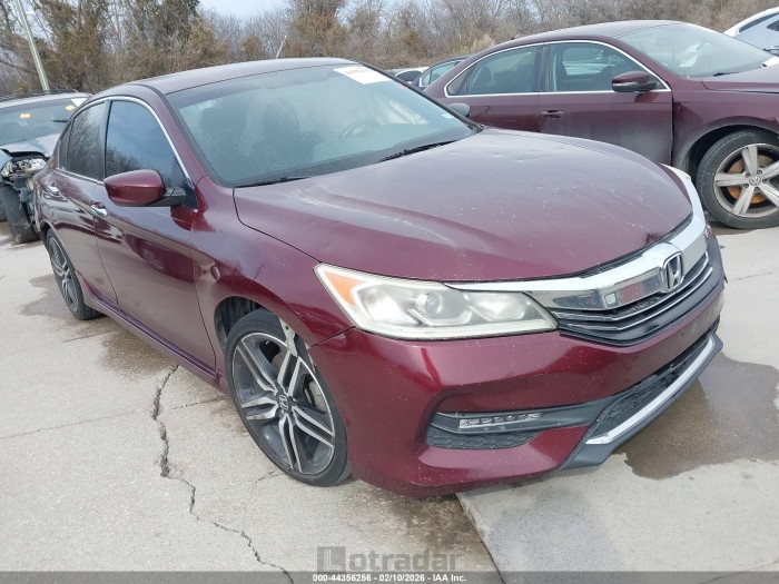Honda Accord 2016 VIN 1HGCR2F58GA110673