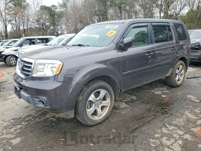 Honda Pilot 2012 VIN 5FNYF3H56CB015630