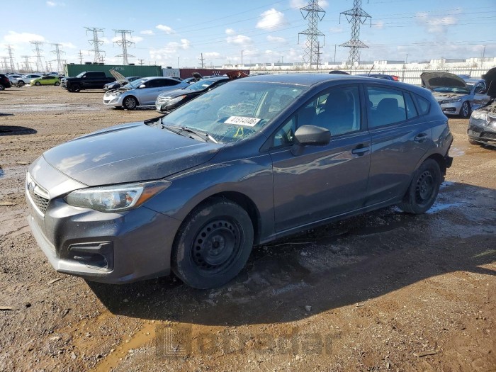 Subaru Impreza 2019 VIN 4S3GTAA64K3758889