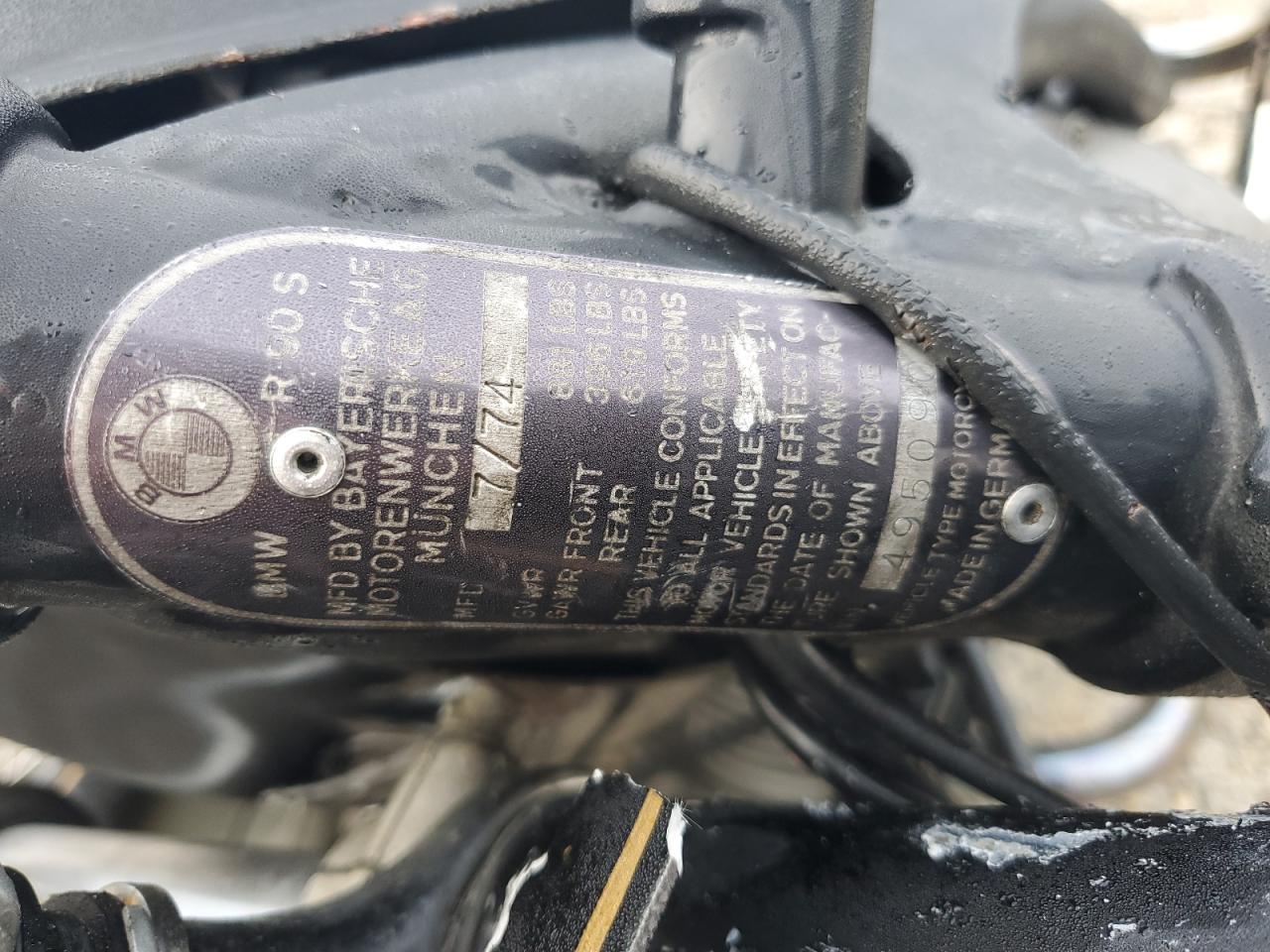 BMW R 1974 VIN 4950903 photo 9