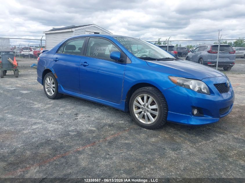 TOYOTA COROLLA 2009 2T1BU40E49C097478