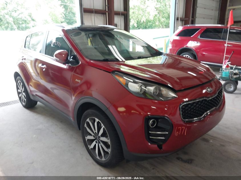 KIA SPORTAGE 2017 KNDPNCAC6H7270282