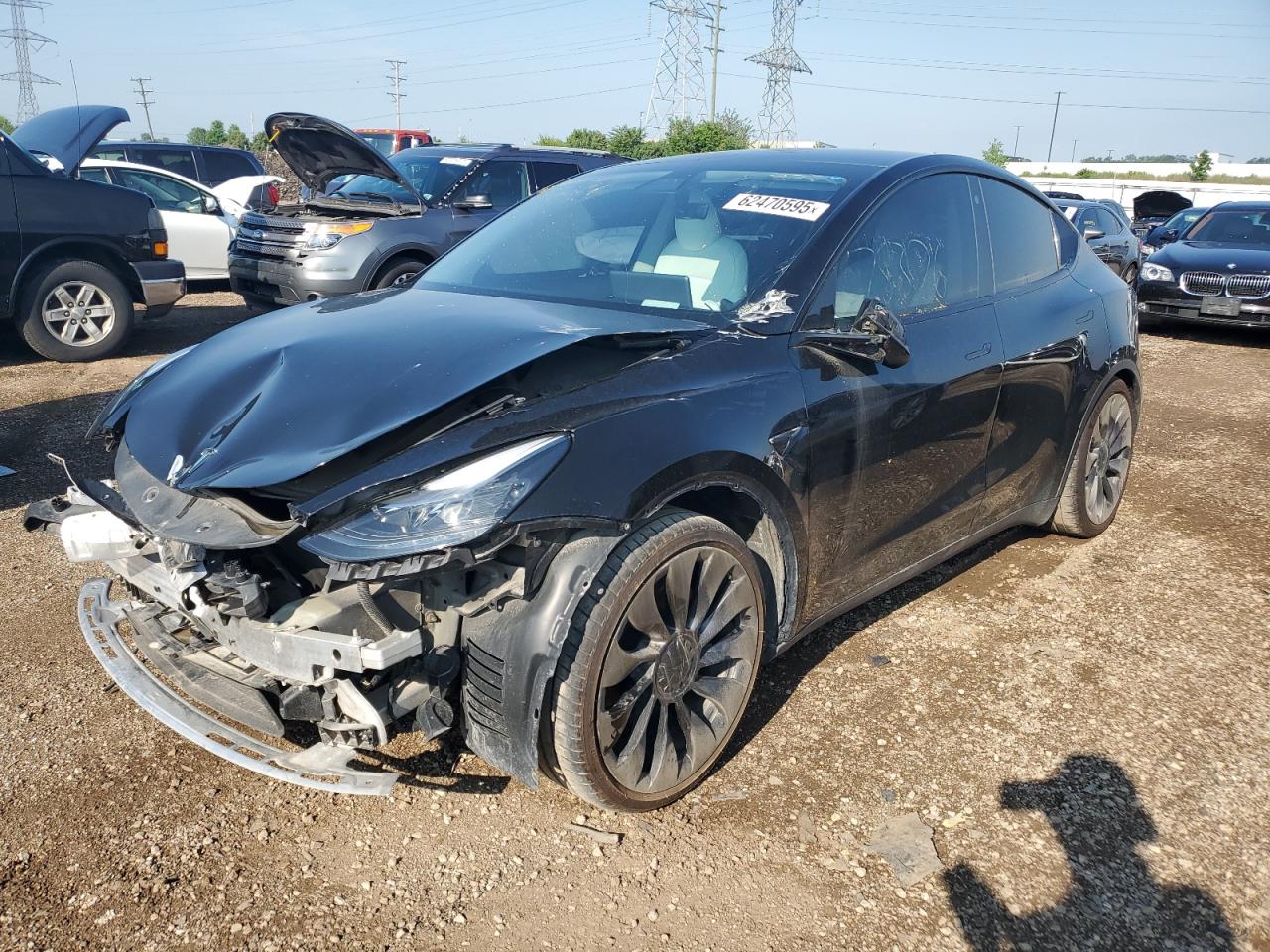 TESLA MODEL Y 2022 7SAYGDEF6NF320695