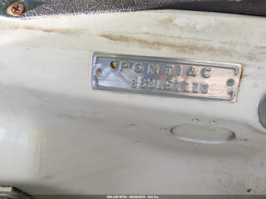 PONTIAC BONNEVILLE CAN 1963 VIN 00000863L51113 фото 9