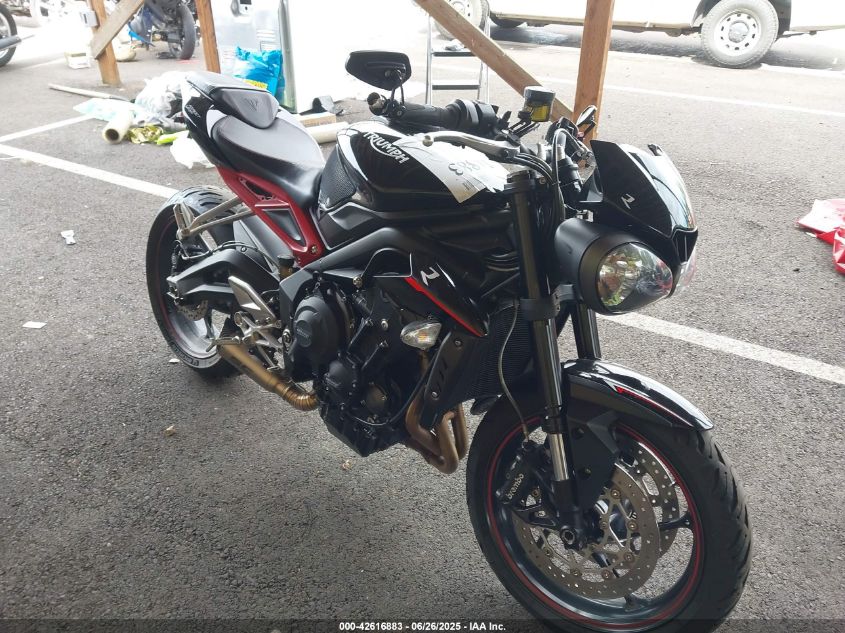 TRIUMPH MOTORCYCLE STREET TRIPLE 2018 SMTA434D9JT845454