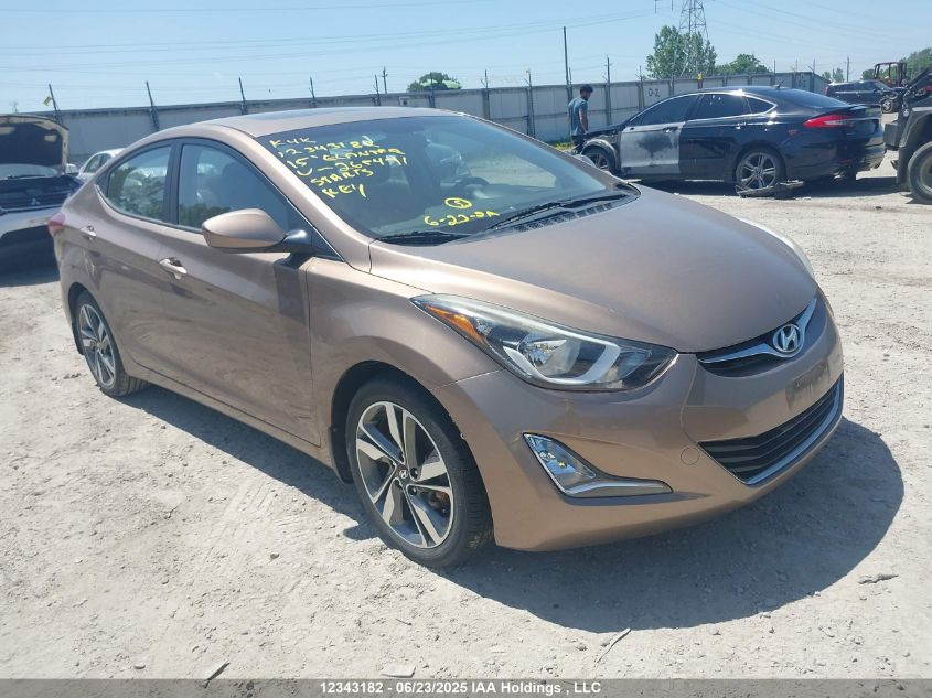 HYUNDAI ELANTRA 2015 KMHDH4AH9FU265471